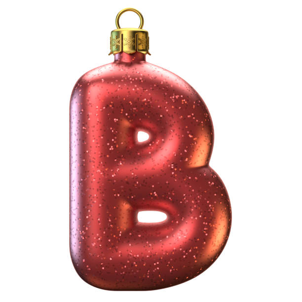 istock Christmas tree decoration font, letter B 864578052