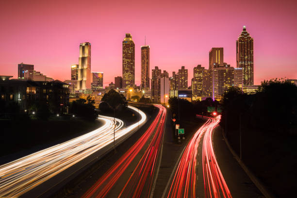 istock Atlanta Georgia Skyline at Dusk 864578132