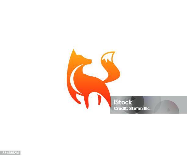 Fox Icon Stock Illustration - Download Image Now - Fox, Logo, Icon Symbol