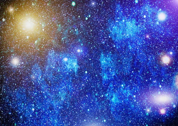 istock Milky way on the space background 864589378