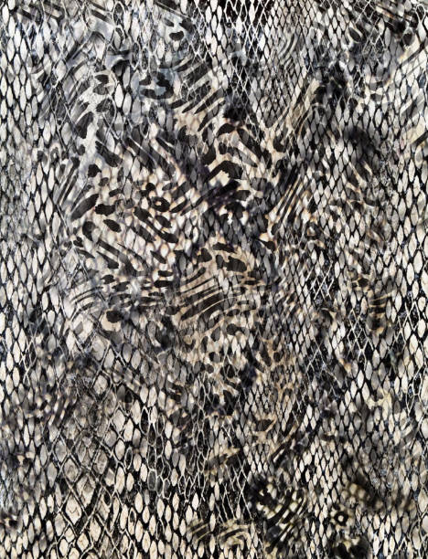 istock Animal mixed  background for background and wallpaper snake and leopard pattern 864589790