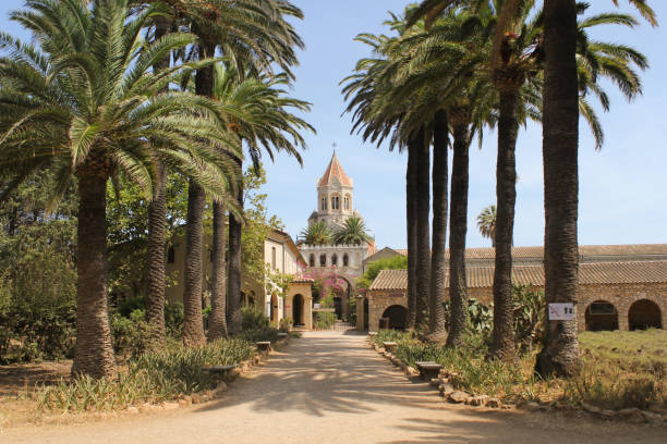 The Abbaye de lerins - fotografia de stock