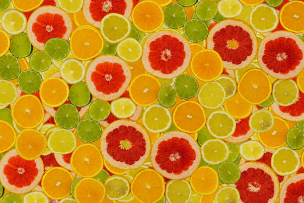 istock Slices of various citrus fruits 864594698