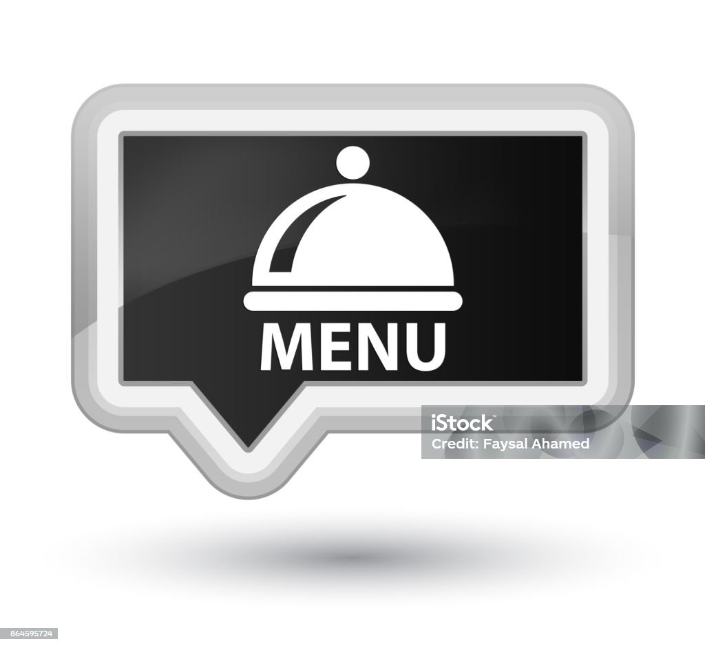 Prime Menu Icon Menu Prime Black Banner Button Stock Illustration - Download Image Now ...