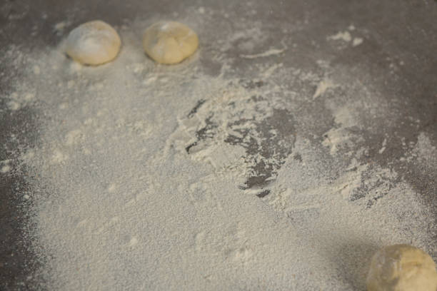 istock Dough balls and flour 864598952