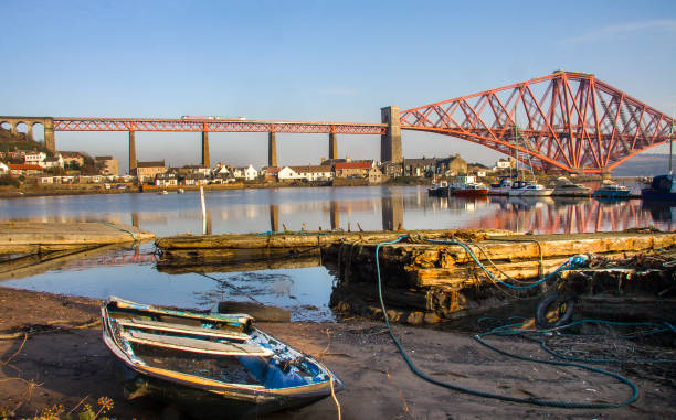 istock The Forth Rail Bridge seen from North Queensferry Fife harbour 864599790