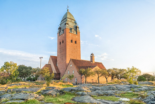Masthugget Church (Masthuggskyrkan) - Monumental brick church atop a hill in Gothenburg, Sweden