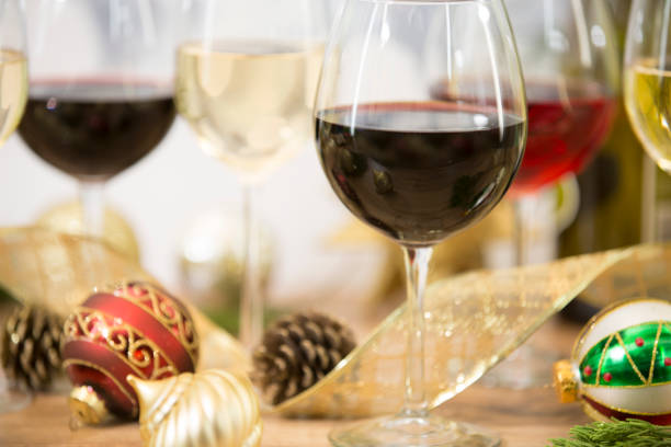 istock Christmas holiday party, wine tasting event. 864613974