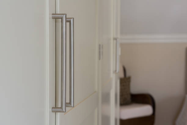 istock Close-up of exterior door handle 864614772