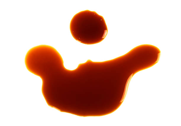 istock Puddle of soy sauce, white background 864618566