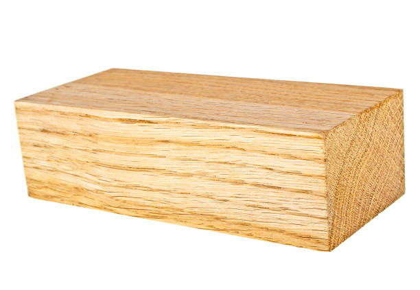 istock Wooden beam on a white background 864618624