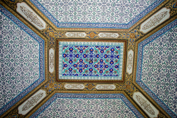 istock Ottoman ancient Handmade Turkish Tiles 864652902