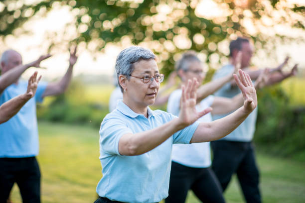istock Tai Chi In The Park 864654654