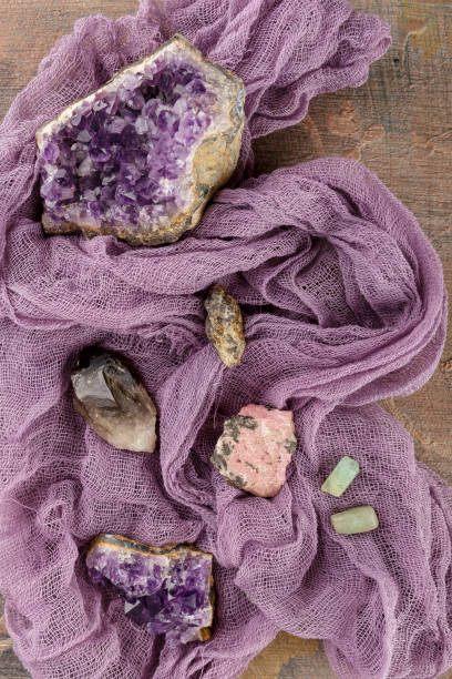 istock Collection set of minerals and stones. 864660676