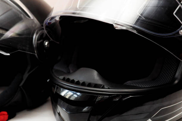 istock Motorcycle Helmet closeup 864668576