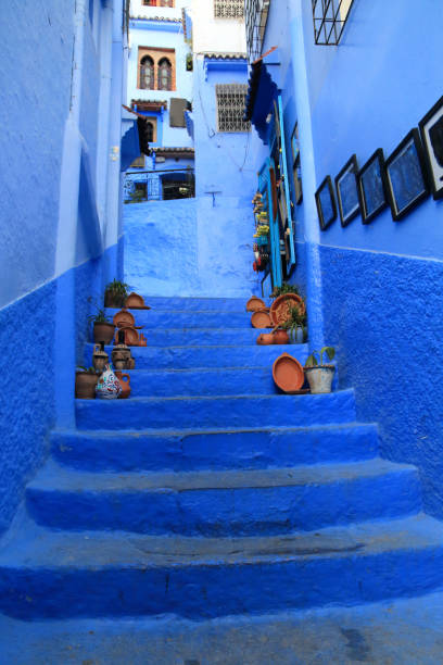 istock Chaouen street decorated with pottery 864668658