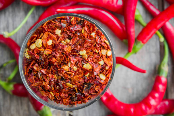istock Red Pepper Flakes and red Chili 864673938