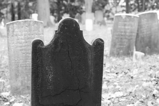 istock Old Tombstones in Cemetery 864683772