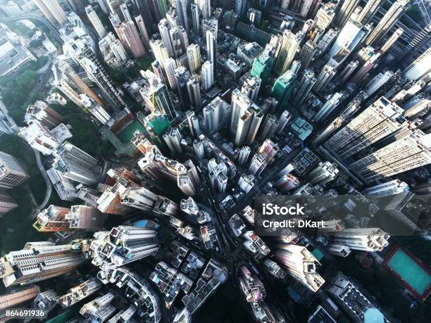 Hong Kong Stockfoto und mehr Bilder von Stadt - Stadt, Luftaufnahme, Hongkong