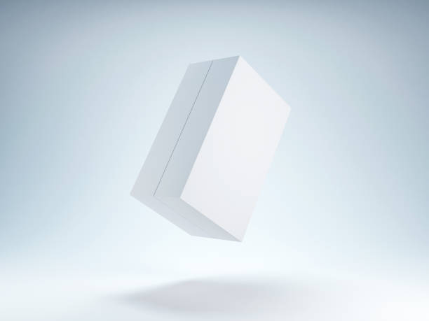 istock White Box Mockup flying in the air 864704572