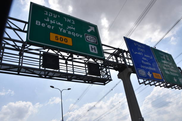 istock Road sign in Israel 864704912
