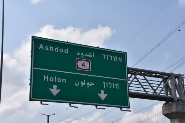 istock Road sign - Israel 864708428