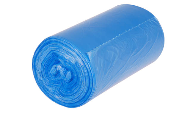 istock Roll of blue garbage bags 864710970