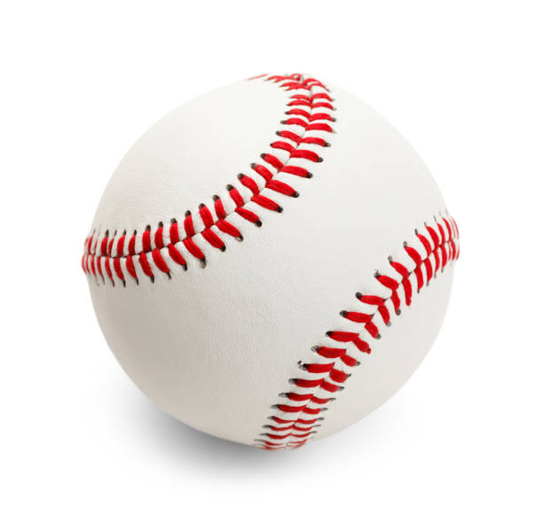 Baseball Official Baseball Isolated on White Background. baseball isolated on white stock pictures, royalty-free photos & images
