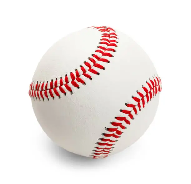 Official Baseball Isolated on White Background.