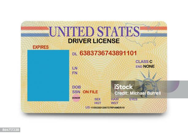 Blank Driver License Stock Photo - Download Image Now - Driver's License, ID Card, Identity