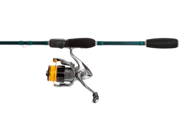 istock Rod spinning on the white background 864720642