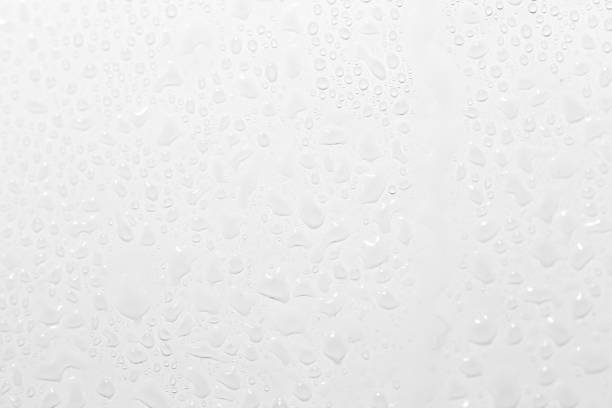 istock water drops on a white background. close-up 864721706