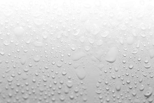 istock water drops on a white background. close-up 864721912
