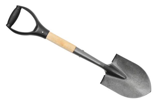 istock Small shovel isolated on white 864742360