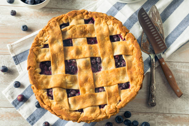 istock Sweet Homemade Blueberry Pie 864745250