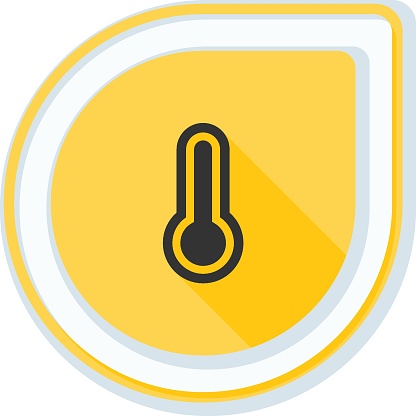 Temperature Button Label Illustration Stock Illustration - Download ...