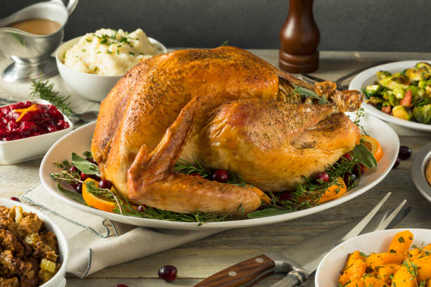 istock Organic Free Range Homemade Thanksgiving Turkey 864749854