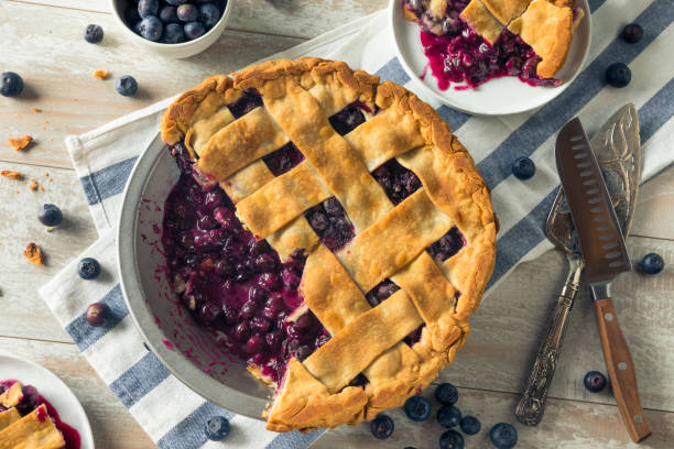 istock Sweet Homemade Blueberry Pie 864750054