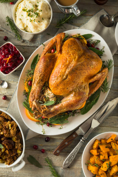 istock Organic Free Range Homemade Thanksgiving Turkey 864752226
