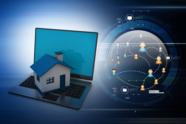 istock Real estate concept with laptop 864753168