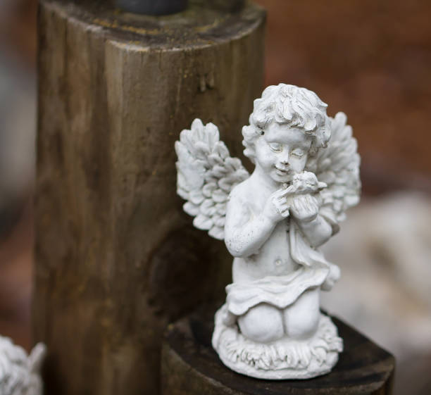 istock Child Angel figurine 864753366