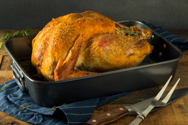 istock Organic Free Range Homemade Thanksgiving Turkey 864753466