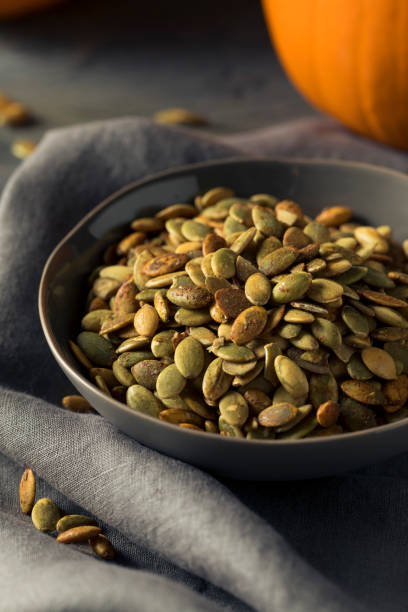 istock Organic Spicy Homemade Pumpkin Seeds 864753704