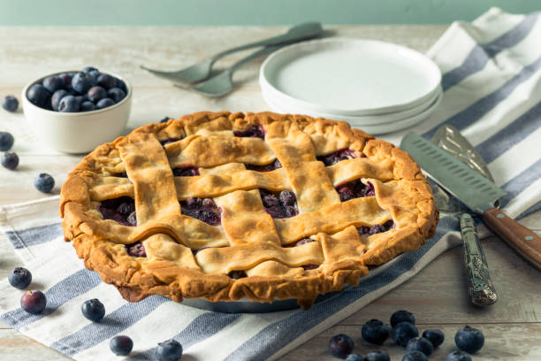 istock Sweet Homemade Blueberry Pie 864754056