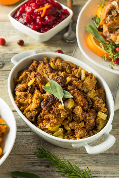 istock Homemade Organic Thanksgiving Stuffing 864754218