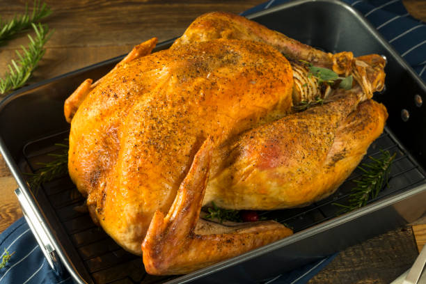 istock Organic Free Range Homemade Thanksgiving Turkey 864760108
