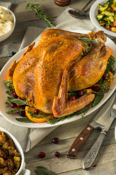 istock Organic Free Range Homemade Thanksgiving Turkey 864763228