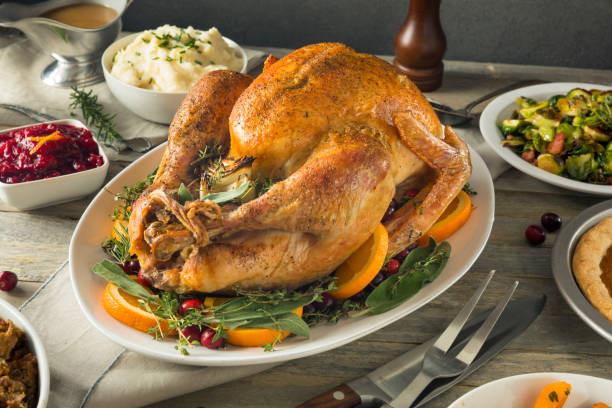 istock Organic Free Range Homemade Thanksgiving Turkey 864765996