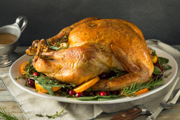 istock Organic Free Range Homemade Thanksgiving Turkey 864771778