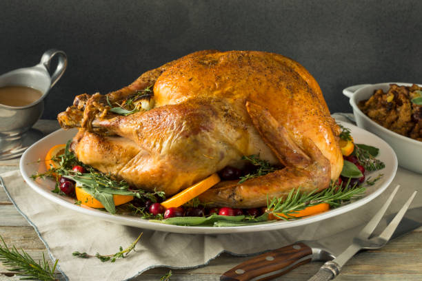 istock Organic Free Range Homemade Thanksgiving Turkey 864777352